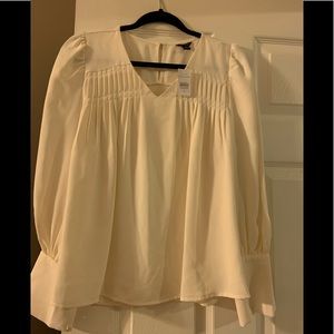 Beautiful Ann Taylor blouse with gold buttons